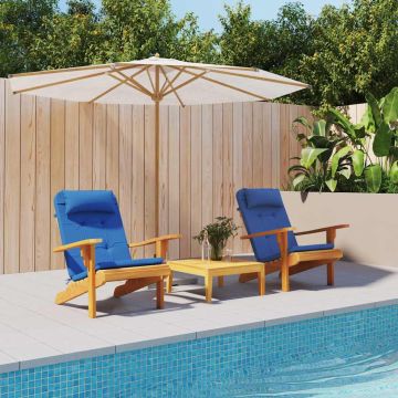 vidaXL Kėdžių pagalvės 2 pcs Mėlyna 58 x 77 x 4,5 cm Oksfordo audinys