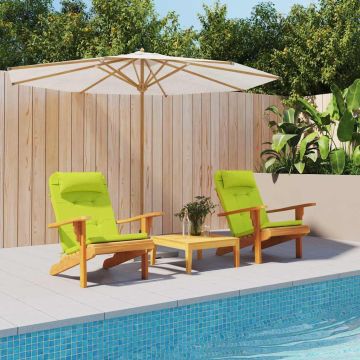 vidaXL Kėdžių pagalvės Paprastas 2 pcs Ryškiai žalia 58 x 77 x 4,5 cm