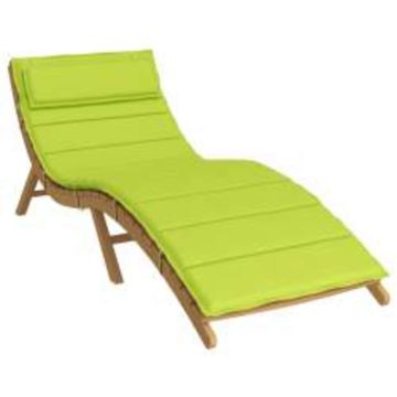vidaXL Saulės poilsio pagalvė Žalia 178 x 60 x 4 cm Oksfordo audinys