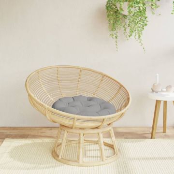 vidaXL Pagalvėlė, pilka, 60x11cm, oksfordo audinys, apskrita