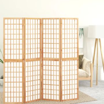 vidaXL Kambario pertvara, 4 segmentai, 160x170cm, japoniška