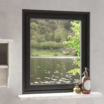 vidaXL Magnetinis tinklelis nuo vabzdžių langams, antracito, 100x120cm