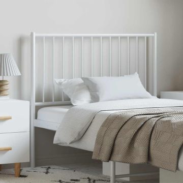 vidaXL Metalinis pakaitinis galvūgalis, baltos spalvos, 100cm