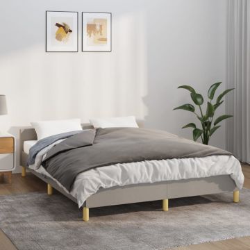 vidaXL Sunki antklodė su užvalkalu, pilka, 137x200cm, audinys, 10kg