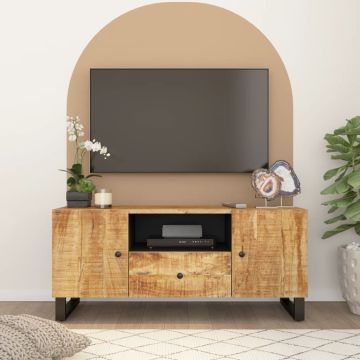 vidaXL Televizoriaus spintelė, 105x33,5x46cm, mango/apdirbta mediena