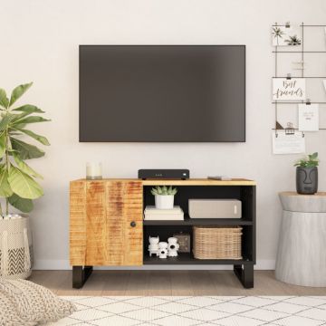 vidaXL Televizoriaus spintelė, 80x33x46cm, mango/apdirbta mediena