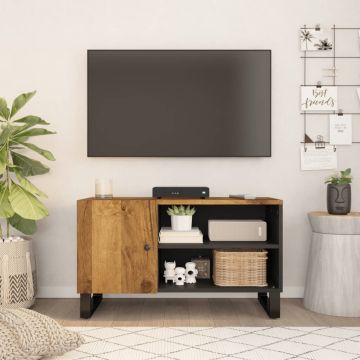 vidaXL Televizoriaus spintelė, 80x33x46cm, mango/apdirbta mediena
