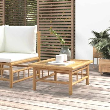 vidaXL Sodo stalas, 65x55x30cm, bambukas