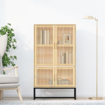 vidaXL Komoda, 70x35x125cm, apdirbta mediena
