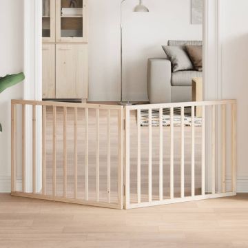 vidaXL Sulankstomi šunų varteliai, 2 dalys, 160 cm, tuopos mediena