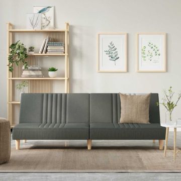 vidaXL Sofa-lova, tamsiai pilkos spalvos, audinys
