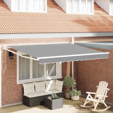 vidaXL Ištraukiama markizė Balta 300 x 250 cm Aliuminis