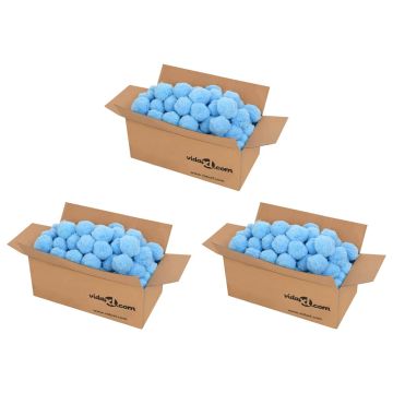 vidaXL Kamuoliukai baseino filtrui, mėlyni, polietilenas, 2100g