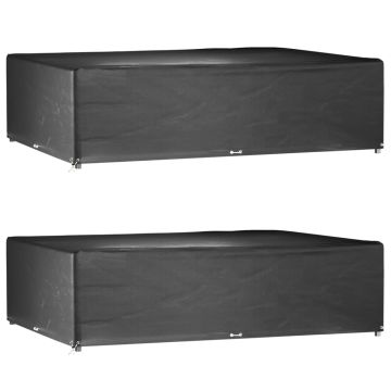 vidaXL Sodo baldų uždangalai, 2vnt., 300x200x75cm, 16 kilpučių