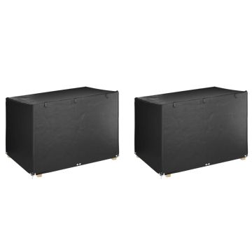 vidaXL Supamų suoliukų uždangalai, 2vnt., 215x150x130/150cm, PE