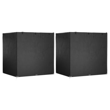 vidaXL Supamų suoliukų uždangalai, 2vnt., 220x177x220cm, polietilenas