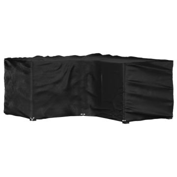 vidaXL Sodo baldų uždangalas, 185x185x90cm, 12 kilpučių, L formos