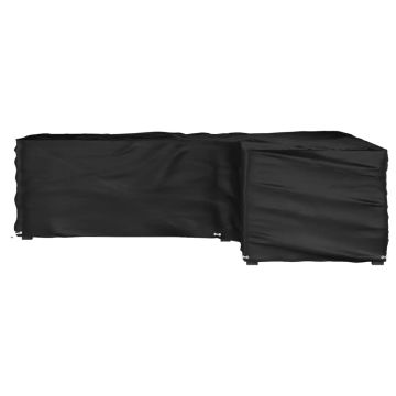 vidaXL Sodo baldų uždangalas, 250x250x70cm, 16 kilpučių, L formos