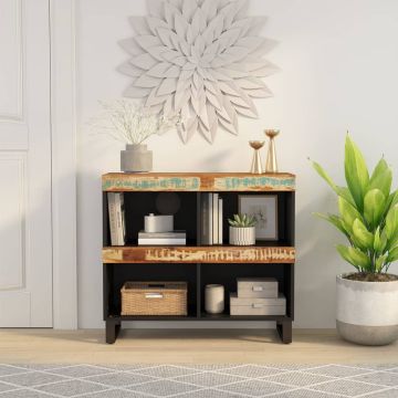 vidaXL Šoninė spintelė, 85x33x75cm, perdirbtos medienos masyvas