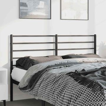 vidaXL Metalinis pakaitinis galvūgalis, juodos spalvos, 150cm