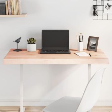 vidaXL Stalviršis, 100x40x(2-6) cm, medienos masyvas, su gyvu kraštu