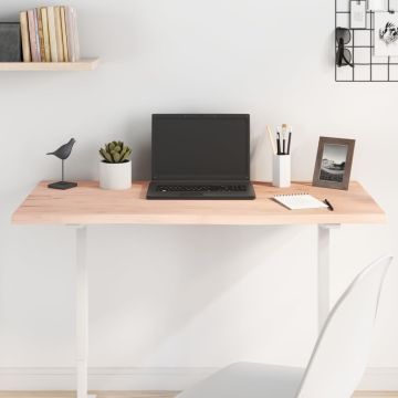 vidaXL Stalviršis, 100x40x2cm, neapdorotas ąžuolo medienos masyvas