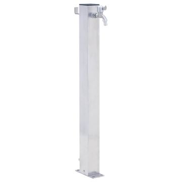 vidaXL Vandens kolonėlė sodui, 80cm, nerūdijantis plienas, kvadratinė