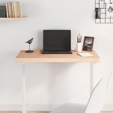 vidaXL Stalviršis, 100x50x4 cm, bukmedžio masyvas, stačiakampis