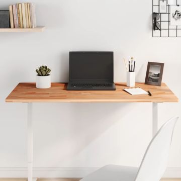 vidaXL Stalviršis, 100x60x1,5cm, bukmedžio masyvas, stačiakampis