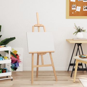 vidaXL Molbertas-stovas, 53,5x95x127cm, pušies medienos masyvas