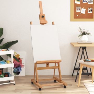 vidaXL Molbertas-stovas, 55x53,5x178cm, bukmedžio medienos masyvas