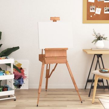 vidaXL Molbertas-stovas, 81x121x173cm, bukmedžio medienos masyvas