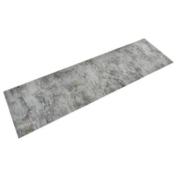 vidaXL Virtuvės kilimėlis, 45x150cm, aksomas, plaunamas, betonas