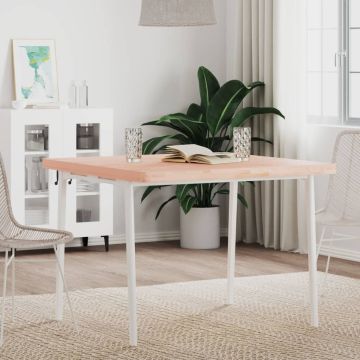 vidaXL Stalviršis, 90x90x4cm, bukmedžio medienos masyvas, kvadratinis