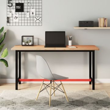 vidaXL Rašomojo stalo stalviršis, 150x55x2,5cm, bukmedžio masyvas