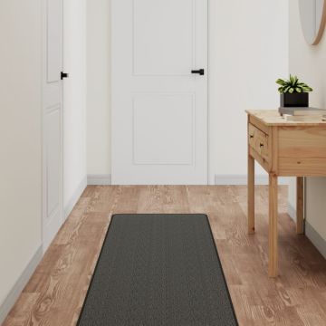 vidaXL Kilimas-takelis, antracito spalvos, 50x200cm, sizalio imitacija