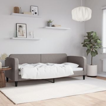 vidaXL Sofa, taupe spalvos, 80x200cm, audinys