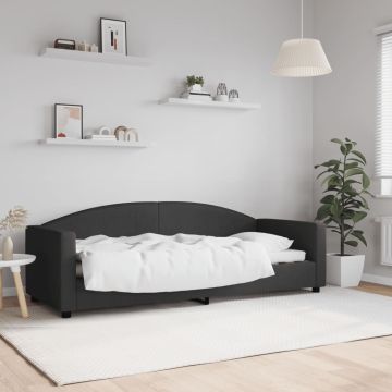 vidaXL Sofa, juodos spalvos, 80x200cm, audinys