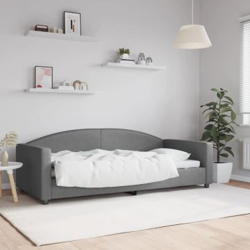 vidaXL Sofa, tamsiai pilkos spalvos, 90x200cm, audinys