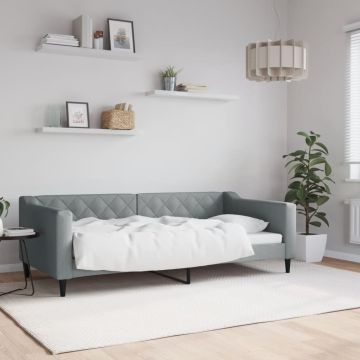 vidaXL Sofa, šviesiai pilkos spalvos, 90x190cm, audinys