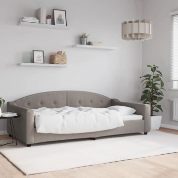vidaXL Sofa, taupe spalvos, 100x200cm, audinys