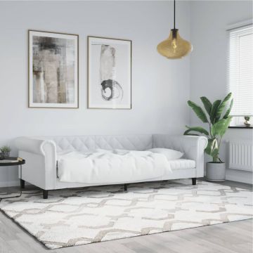 vidaXL Sofa, baltos spalvos, 80x200cm, dirbtinė oda