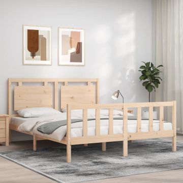vidaXL Lovos rėmas be čiužinio, 160x200cm, pušies medienos masyvas