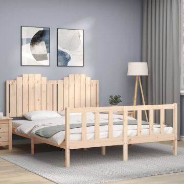 vidaXL Lovos rėmas be čiužinio, 160x200cm, pušies medienos masyvas