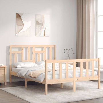 vidaXL Lovos rėmas be čiužinio, 140x200cm, pušies medienos masyvas
