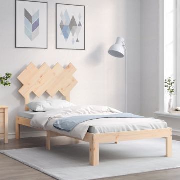 vidaXL Lovos rėmas be čiužinio, 90x200cm, pušies medienos masyvas