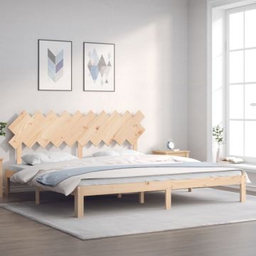 vidaXL Lovos rėmas be čiužinio, 200x200cm, pušies medienos masyvas