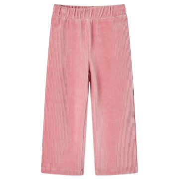 Vaikiškos kelnės, šviesiai rožinės spalvos, velvetas, 128 dydžio