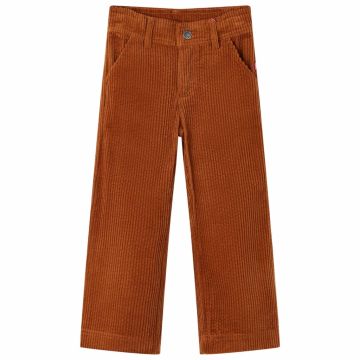 Vaikiškos kelnės, smėlio spalvos, velvetas, 104 dydžio