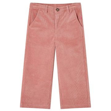 Vaikiškos kelnės, sendintos rožinės spalvos, velvetas, 104 dydžio